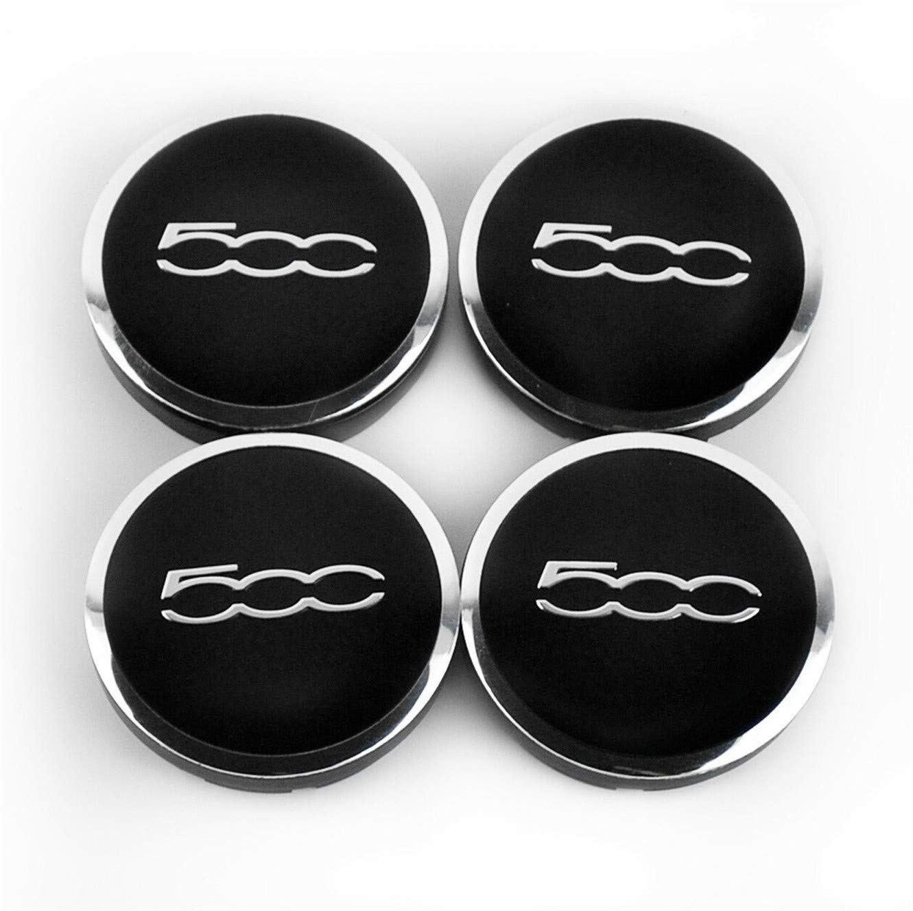 N/A 4pc 56mm 500C Emblem Car Wheel Centre Stickers For 500 Scorpion