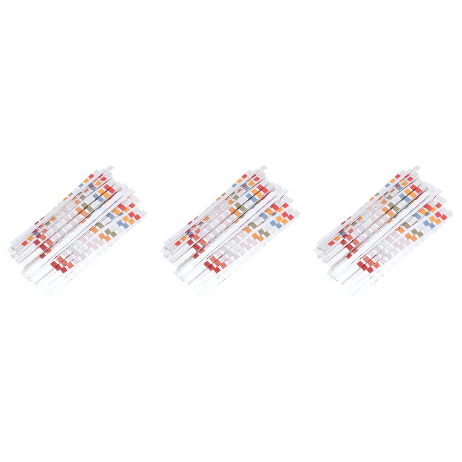 Hemobllo 3 Ensembles Papier Test De La Qualité De L'eau Essai De Test De Piscine Testeur D'eau De Piscine Trousse Kit De Test Colorful 50 Pièces * 3