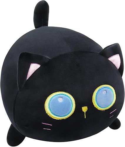 Fortuning's JDS Peluche de gato naranja de 19.6 pulgadas, animal de peluche de gato gordo, juguete de peluche suave para niños, almohada de felpa de