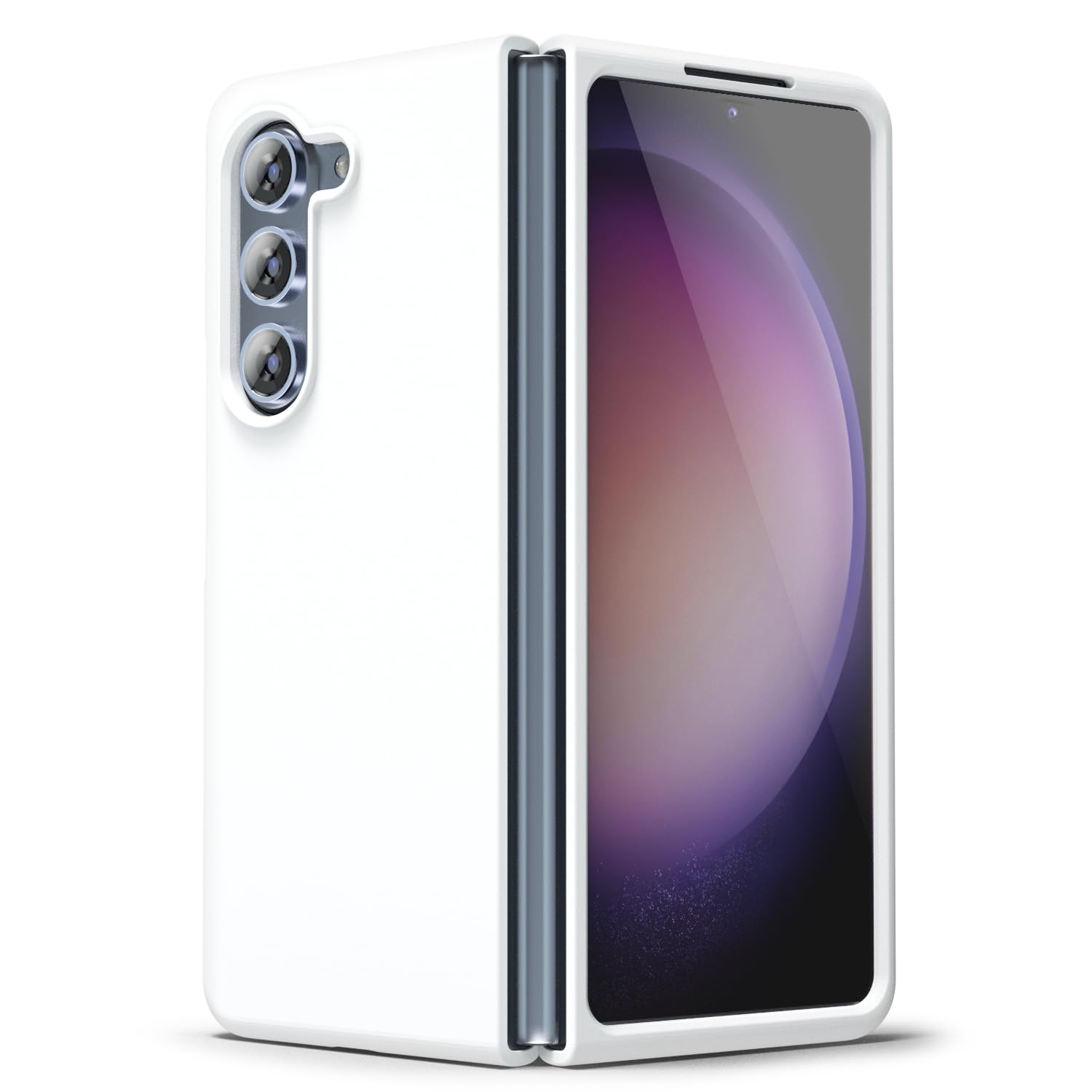 oakxco for Samsung Galaxy Z Fold 5 Phone Case Liquid Silicone Grip, Cute Thin Slim Soft Rubber TPU Plain Smooth Gel Cover for Women Girl Aesthetic