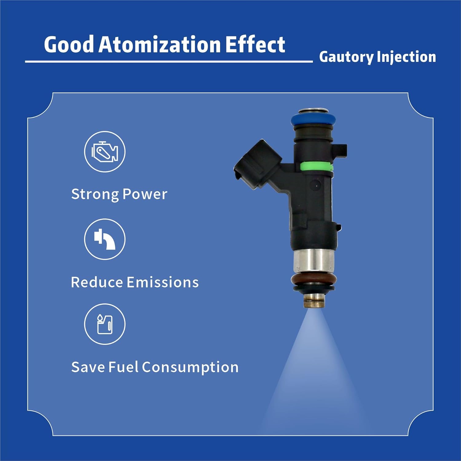 Fuel Injectors Compatible with Nissan 2004 2005 2006 Altima, 2003 2004 Murano, 2004-2008 Maxima, 2004-2009 Quest 3.5L V6 Replace 0280158005 842-12297 Set of 6