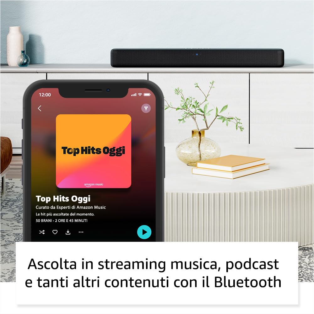 Ti presentiamo Fire TV Soundbar di Amazon, altoparlante 2.0 con DTS Virtual:X, Dolby Audio e Bluetooth