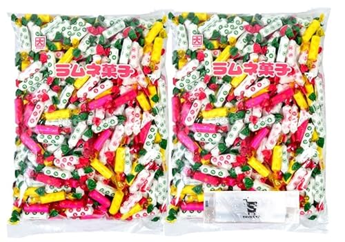 カクダイ製菓 ラムネ菓子 1kg × 2袋 オリジナルおしぼり付のサムネイル