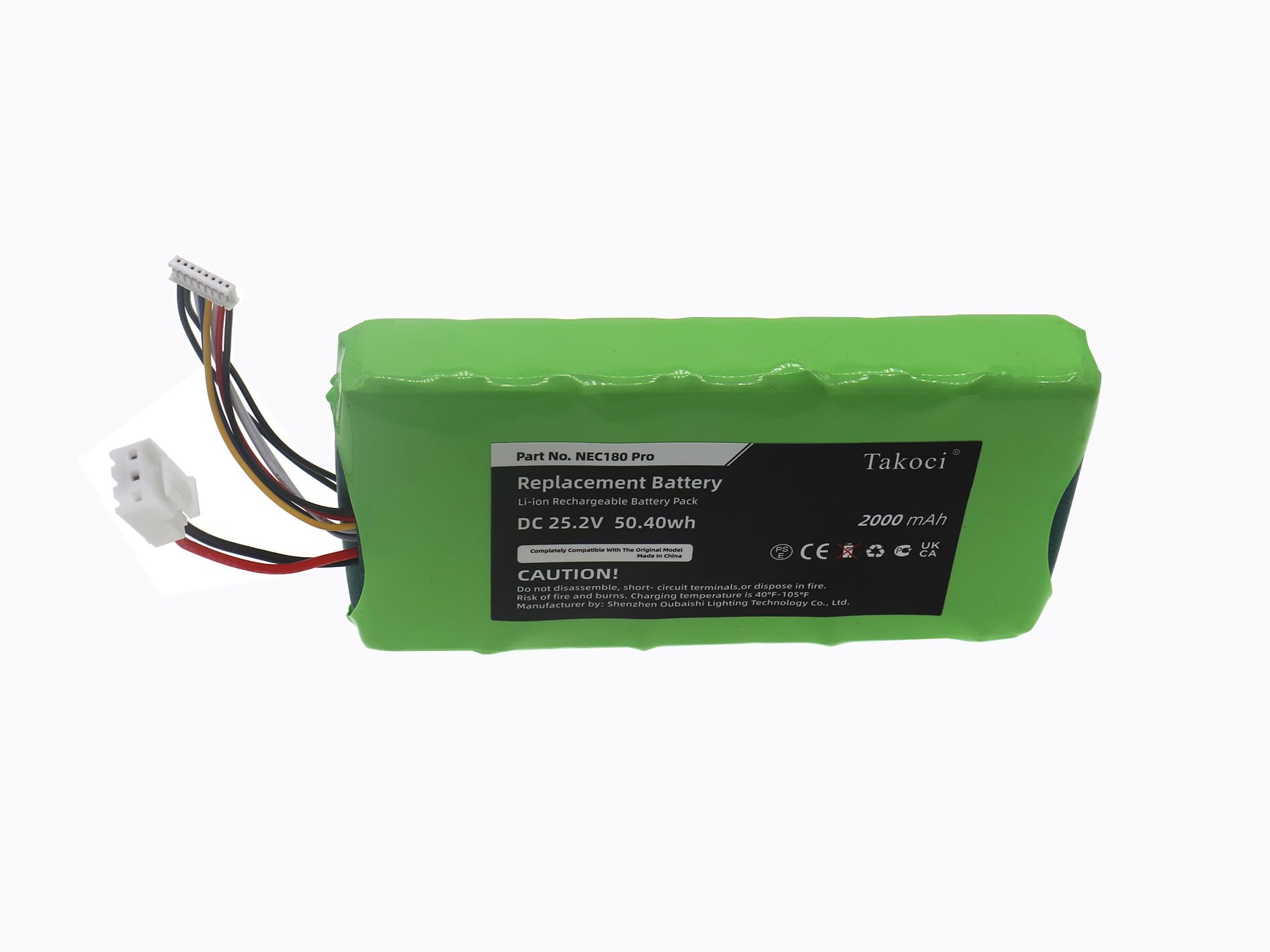 Ersatzakku für Eureka NEC180 ProBP25220F 25,2 V 2000 mAh