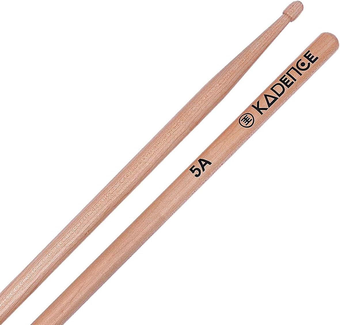 Kadence MN5A Jamming Series 5A Size Maple Wood Drumsticks, Natural
