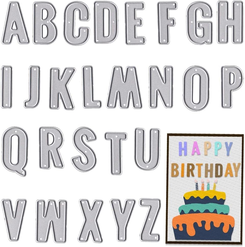 Metal Capital 26 Alphabet Cutting Dies, Lowercase 26