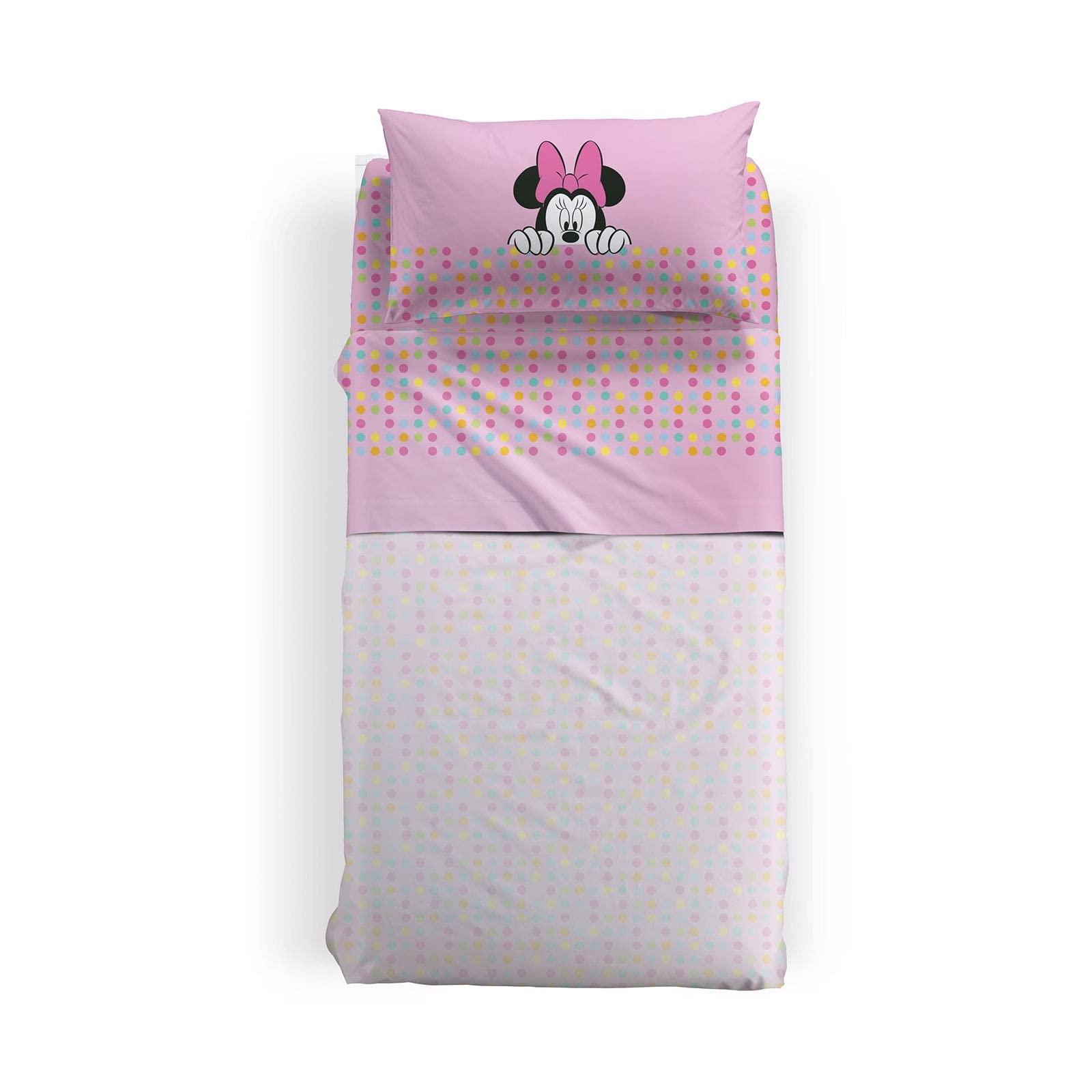 Caleffi Lenzuola Minnie Gaia Singolo Unica in Cotone - 81782