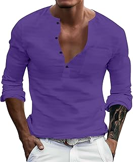 Camiseta deportiva para hombre de manga corta Henley con cuello redondo, corte ajustado, camiseta de verano con bolsillo en el pecho, camiseta suave para correr con botones, camiseta de ocio monocolor