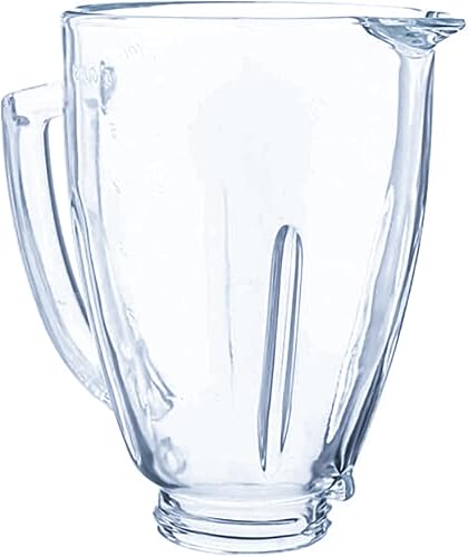 124461-000-000 - Vaso redondo para licuadora de vidrio compatible con los modelos Oster Blender 0041, 66274090, 4094, 4096, 4122, 4123, 4125, 4126,
