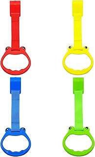 Baby tira de los anillos, los anillos de tracción para jugar a la pluma,4 piezas sin odorsine cariton seguro Pull up anillos - Muebles de vivero, juguetes para niños pequeños, accesorios de juego para