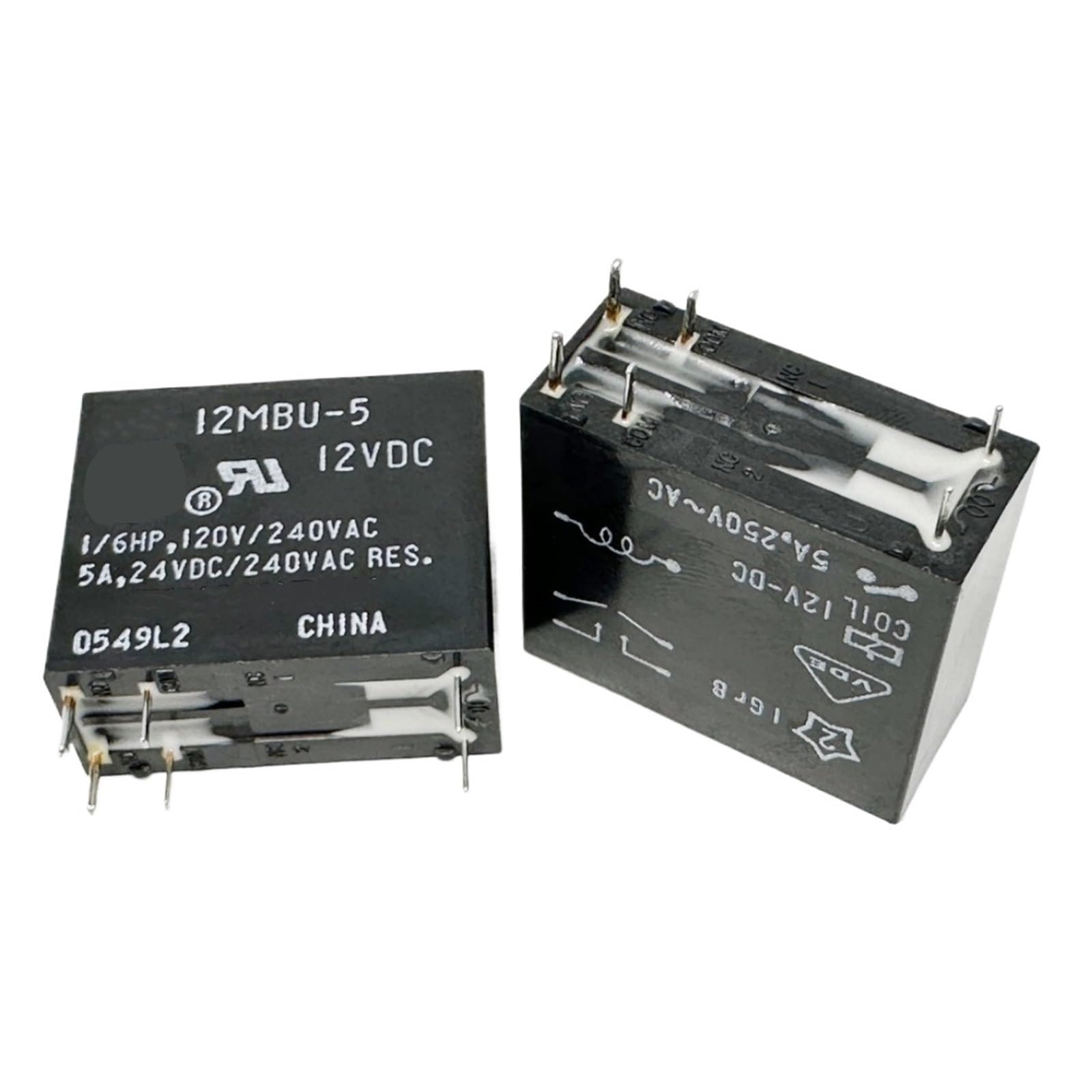 PKNVKZIDK 1pc VB12MBU-5 12VDC (G2R2A-12V-5A) Relay 6pins