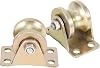 2pcs 32mm Steel Sliding Gate Roller, U Type Groove Wheel Track Rail, High Strength Wear Roller for Industrial Machines Carts Doors and Windows