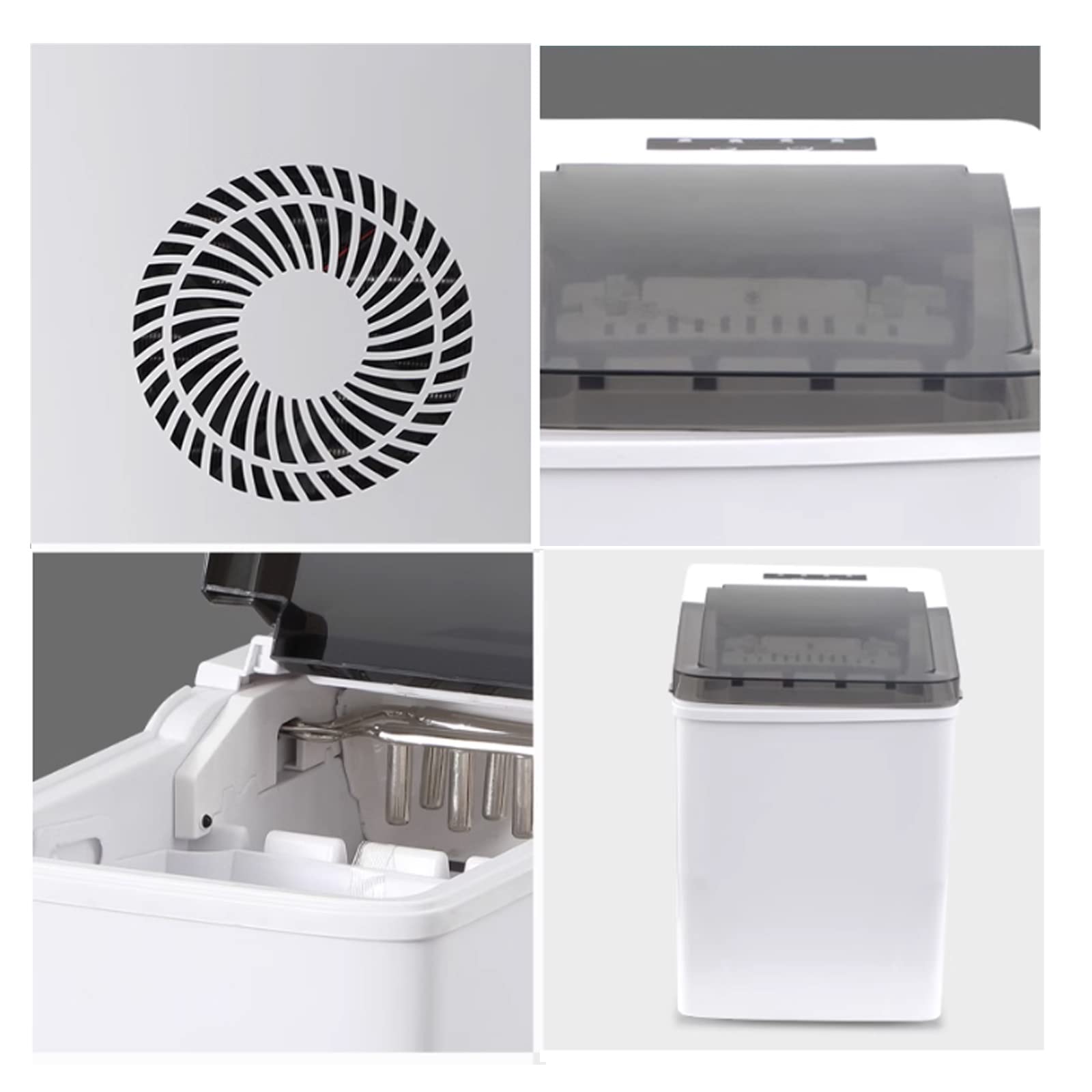 Máquina para fabricar hielo sobre encimera Máquina de hacer hielo eléctrica, máquina automática for Fabricar cubitos de hielo redondos, tienda de té de la leche, máquina de bloques de hielo for Bar de