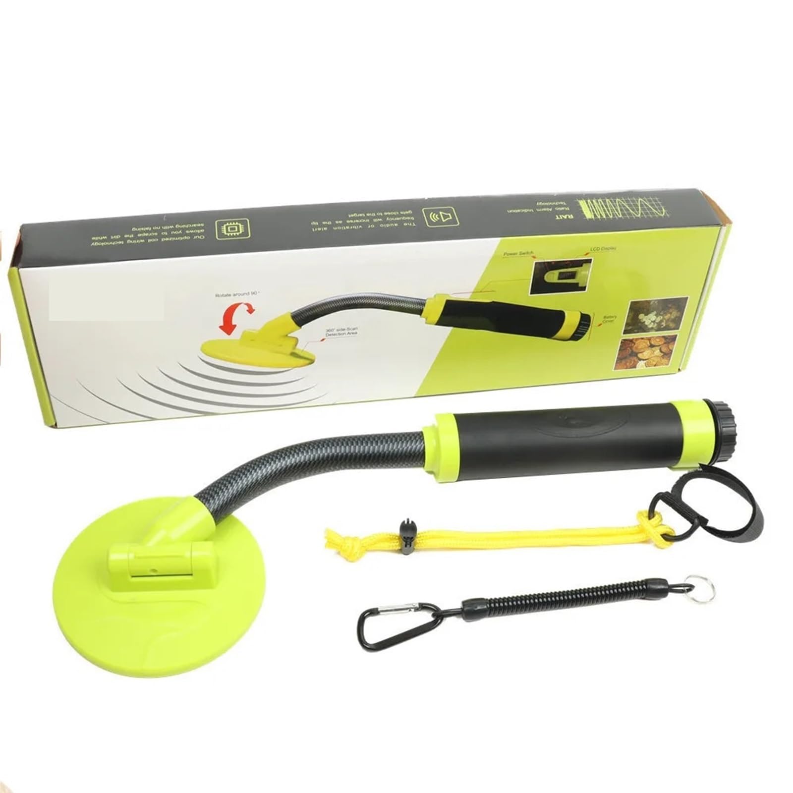 Wykrywacz metali 35 m/115 stóp w pełni wodoodporny podwodny Pinpointer o wysokiej czułości przenośny ręczny wykrywacz indukcyjny impulsowy do wykrywania złota