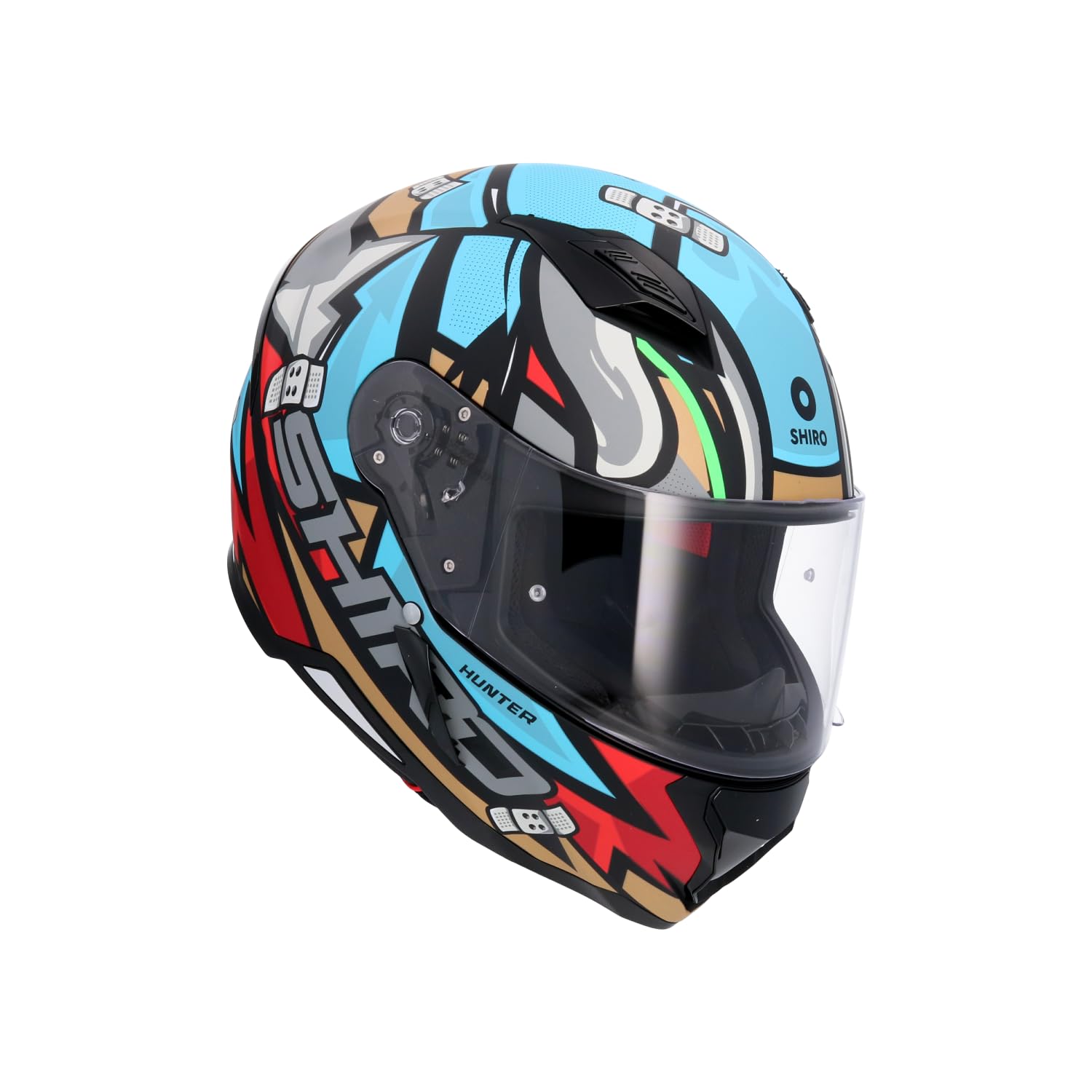 BI ESSE Casco da moto integrale Casco di sicurezza stradale veloce Unisex Adulto Cool Rider Biker Sport Crash Helmet Equipment Quattro stagioni Biker Road Helmet