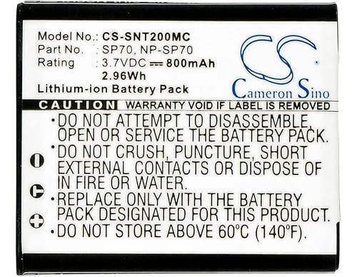 Battery Replacement Compatible For Sony Bloggie Duo, Bloggie Mhs-Fs2, Bloggie Mhs-Fs2/V, #TOP4
