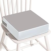 Vista 2 de Asiento elevador para mesa – PU impermeable fuerte apoyo asiento elevador para mesa de comedor, silla elevadora portátil con correas elásticas