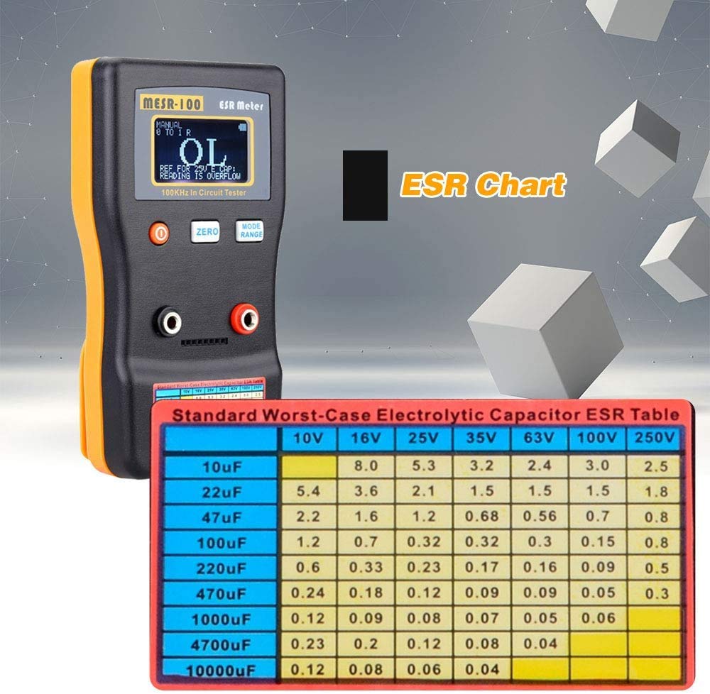 Auto Ranging Capacitor Tester MESR-100 Auto-Ranging Capacitance Meter - In-Circuit Tester For