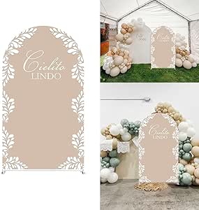 Mexican Fiesta Arch Backdrop Cover - Stretchy Fabric For Party Decor & Photo Backgrounds