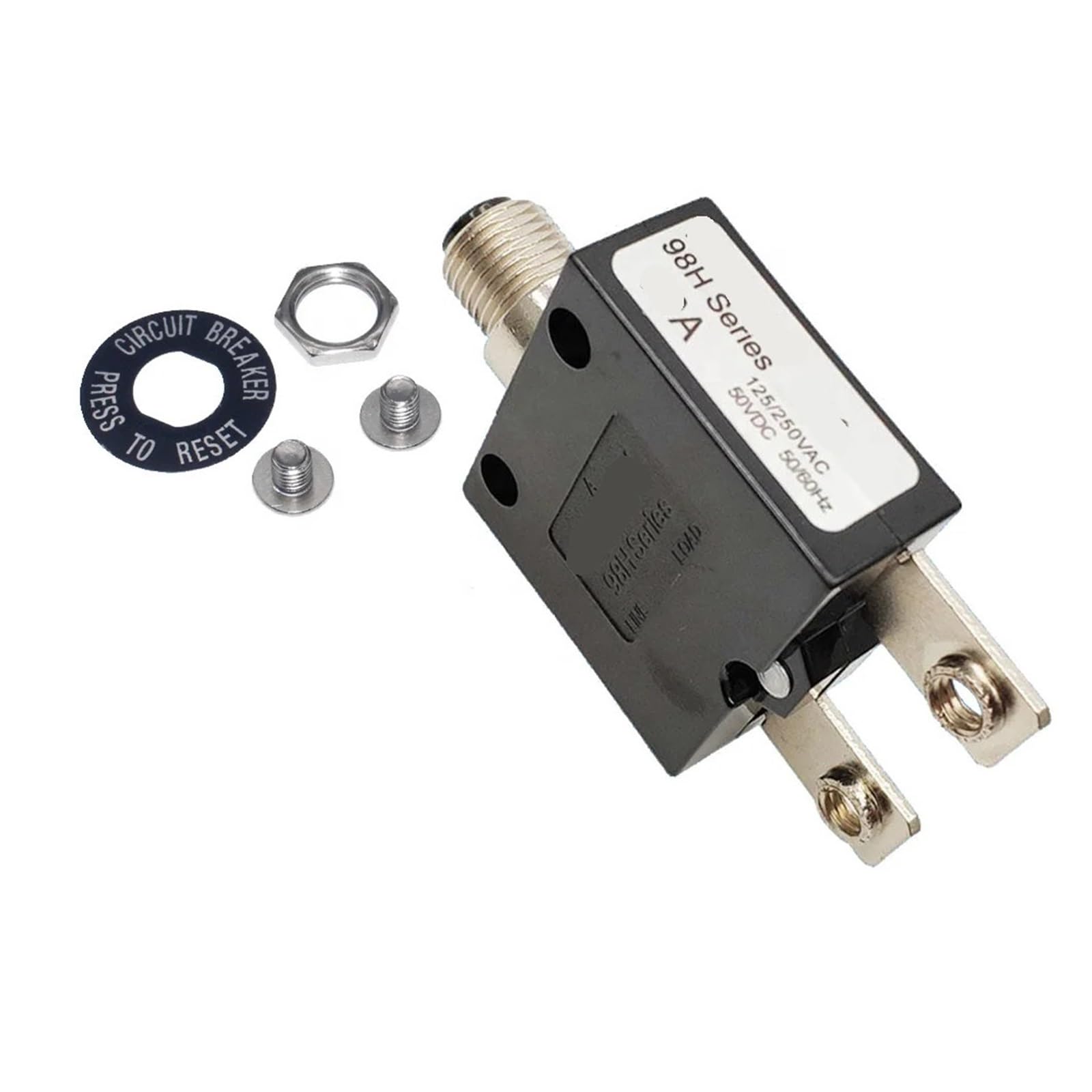 Disyuntor reconectador automático con protector térmico 50A Serie 98H contra sobrecargas