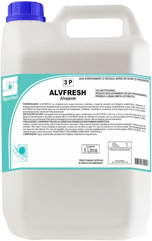 Alvejante Alvfresh 5lt Spartan