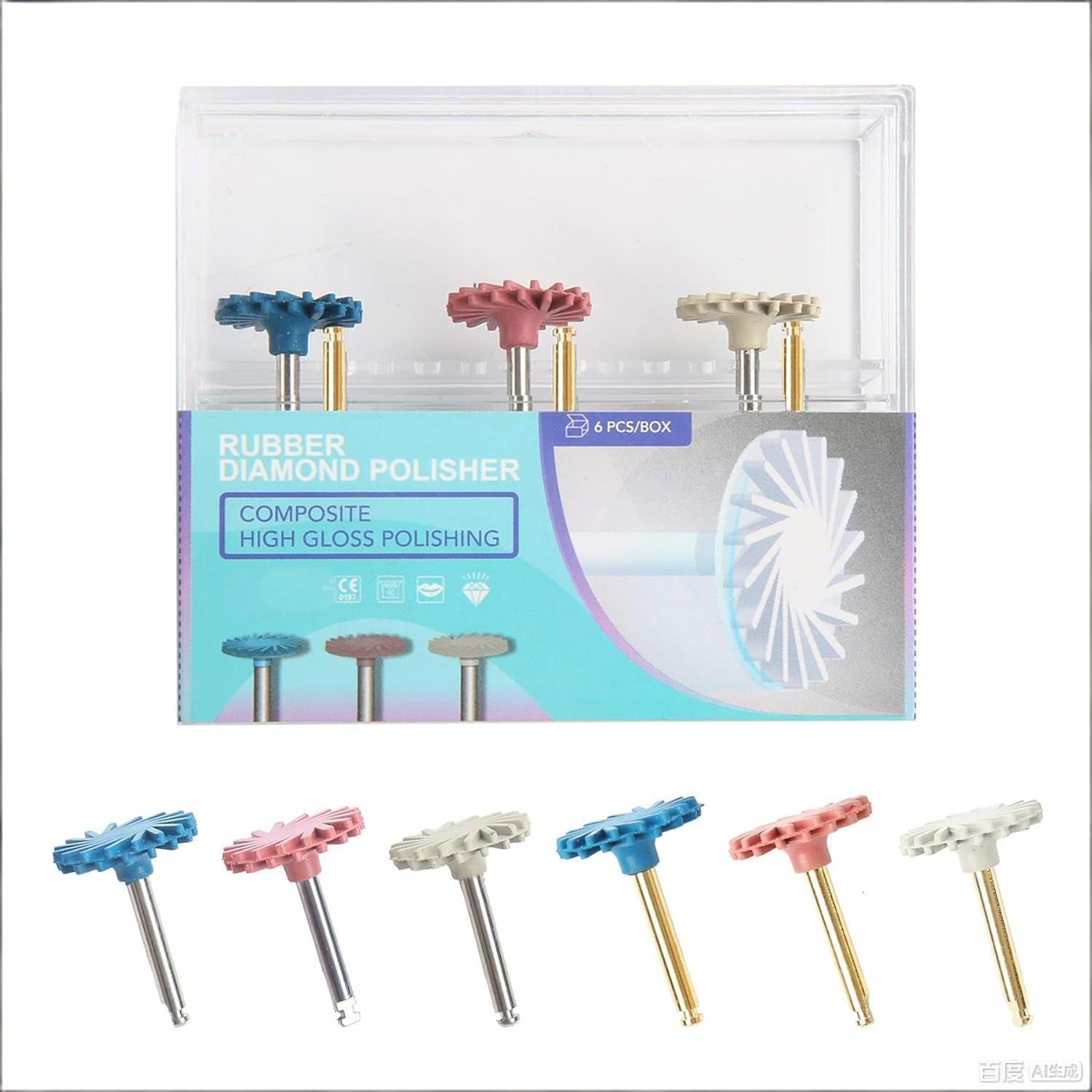 Dental Rubber Diamond Polisher Helicoid for Composite Polishing Discs Dentistry Tools Lab Polish Wheel Dentist Materials
