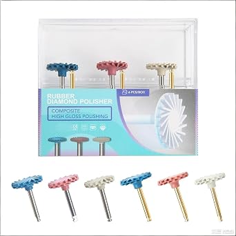 Dental Rubber Polisher Composite Resin Polishing Disc Flex Silicone Diamond 3-Step System RA Disc 14mm Kit Dentist Tools