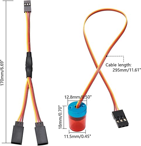 Miniatura 2 de Newzoll Kit de luz de coche RC Car Police luz intermitente lámpara de advertencia compatible con 110 TRX4 SCX10 Crawler Truck Ambulancia Coche RC