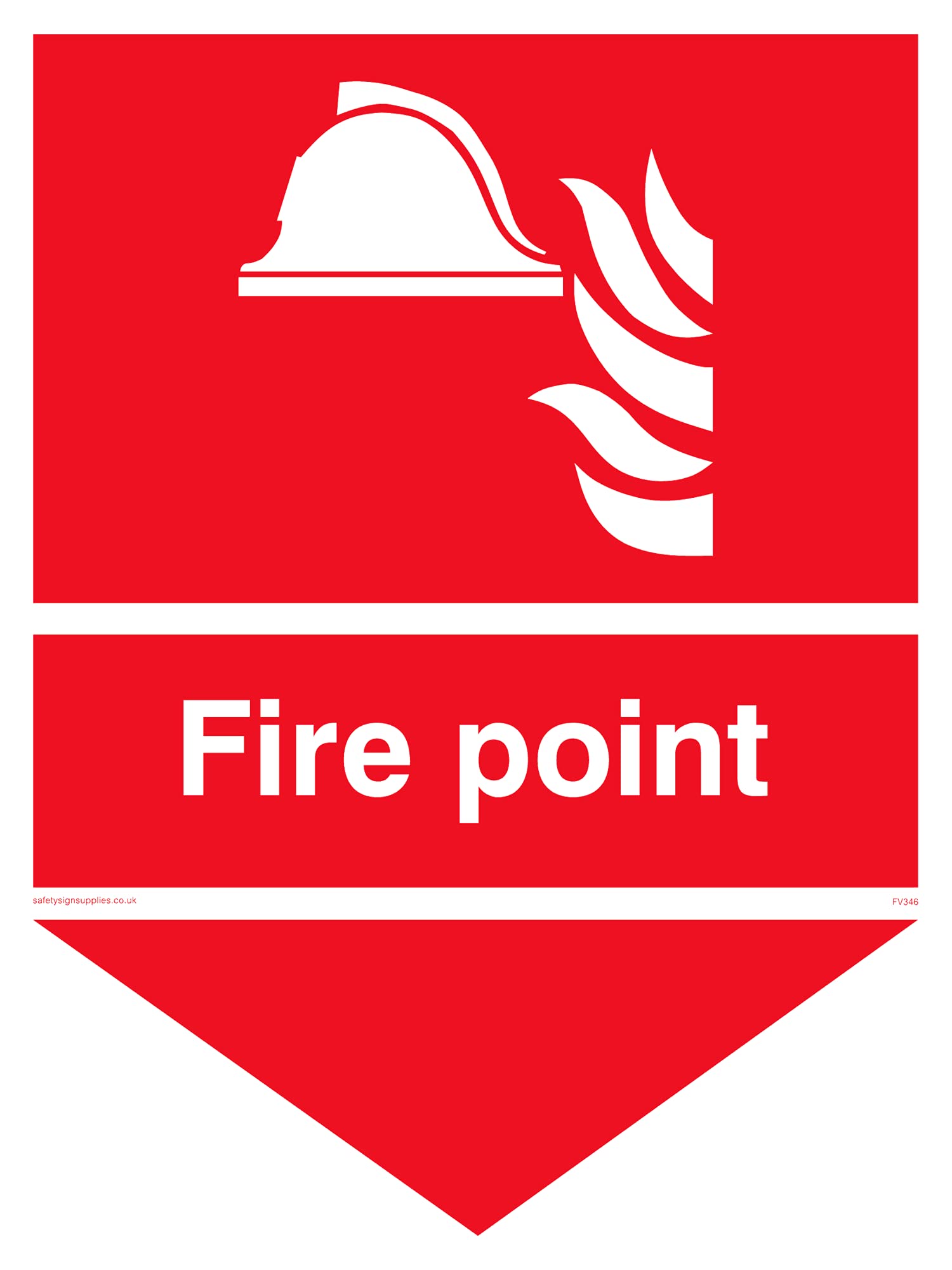Pack of five - Fire Point Sign - 150x200mm - A5P