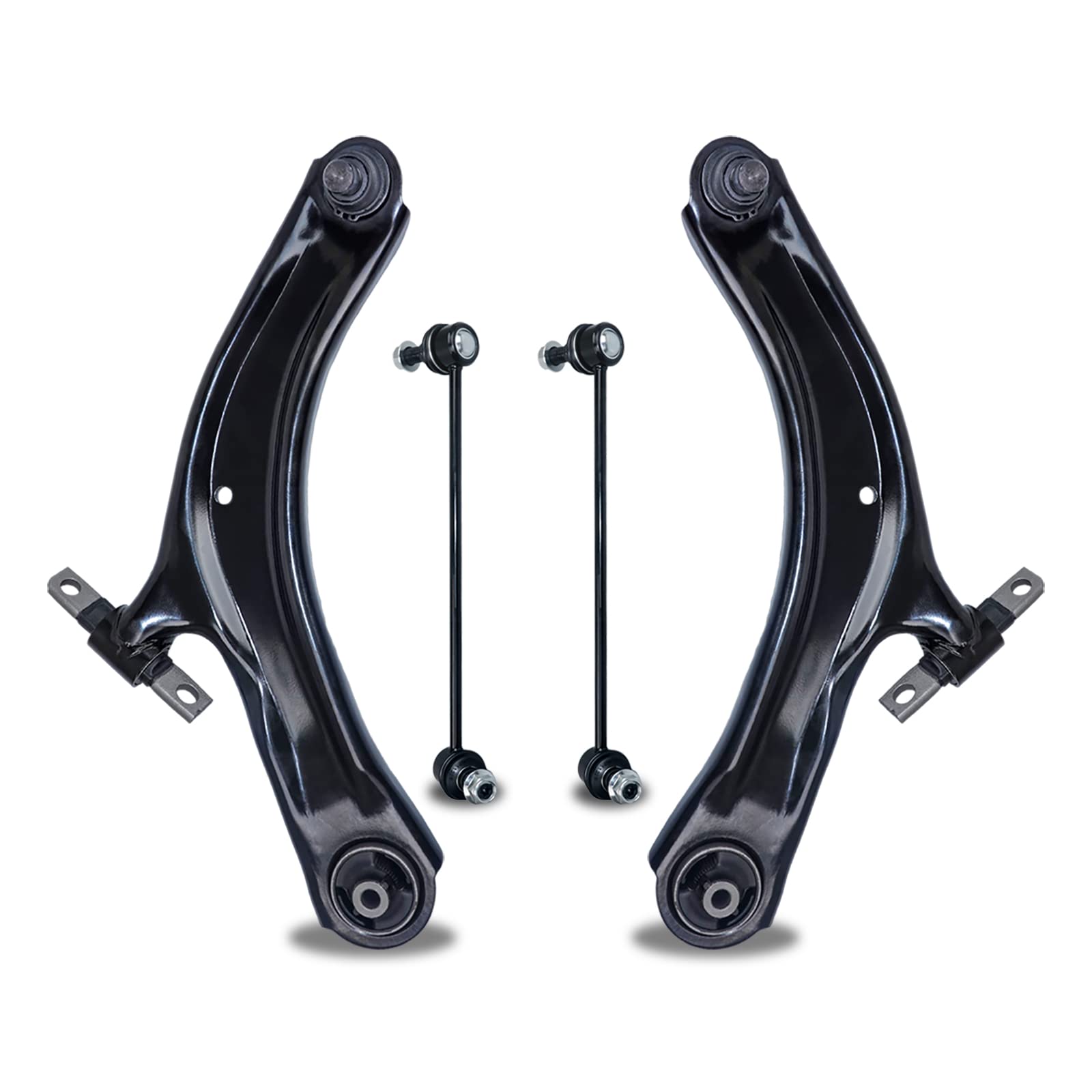 Front Left Right Lower Control Arm Ball Joint Stabilizer Sway Bar Link Assembly Replacement for Nissan Rogue 2008-2013 Rogue Select 2014-2015 Suspension Kit MS30194 K750094