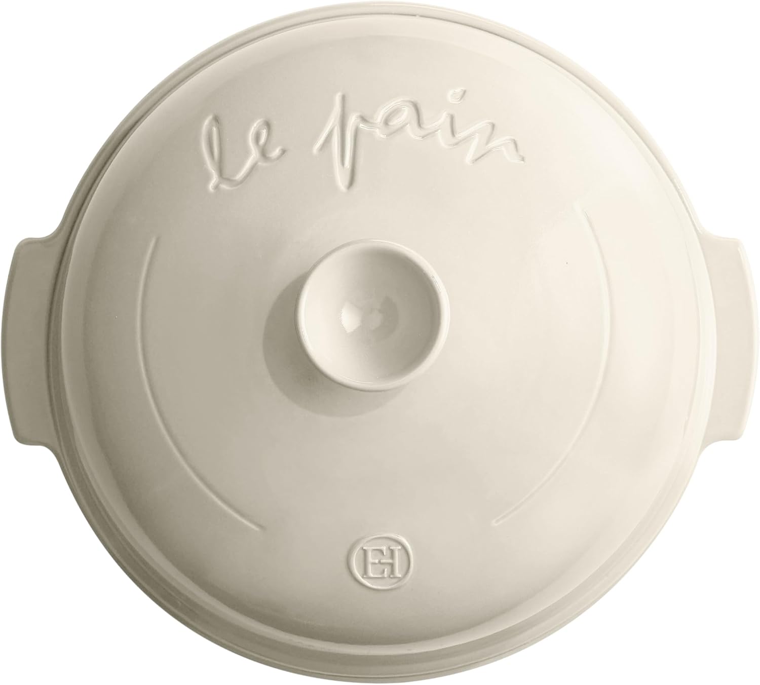 Emile Henry Ceramic Bread Cloche 13.2" x 11.2" x 7", Linen