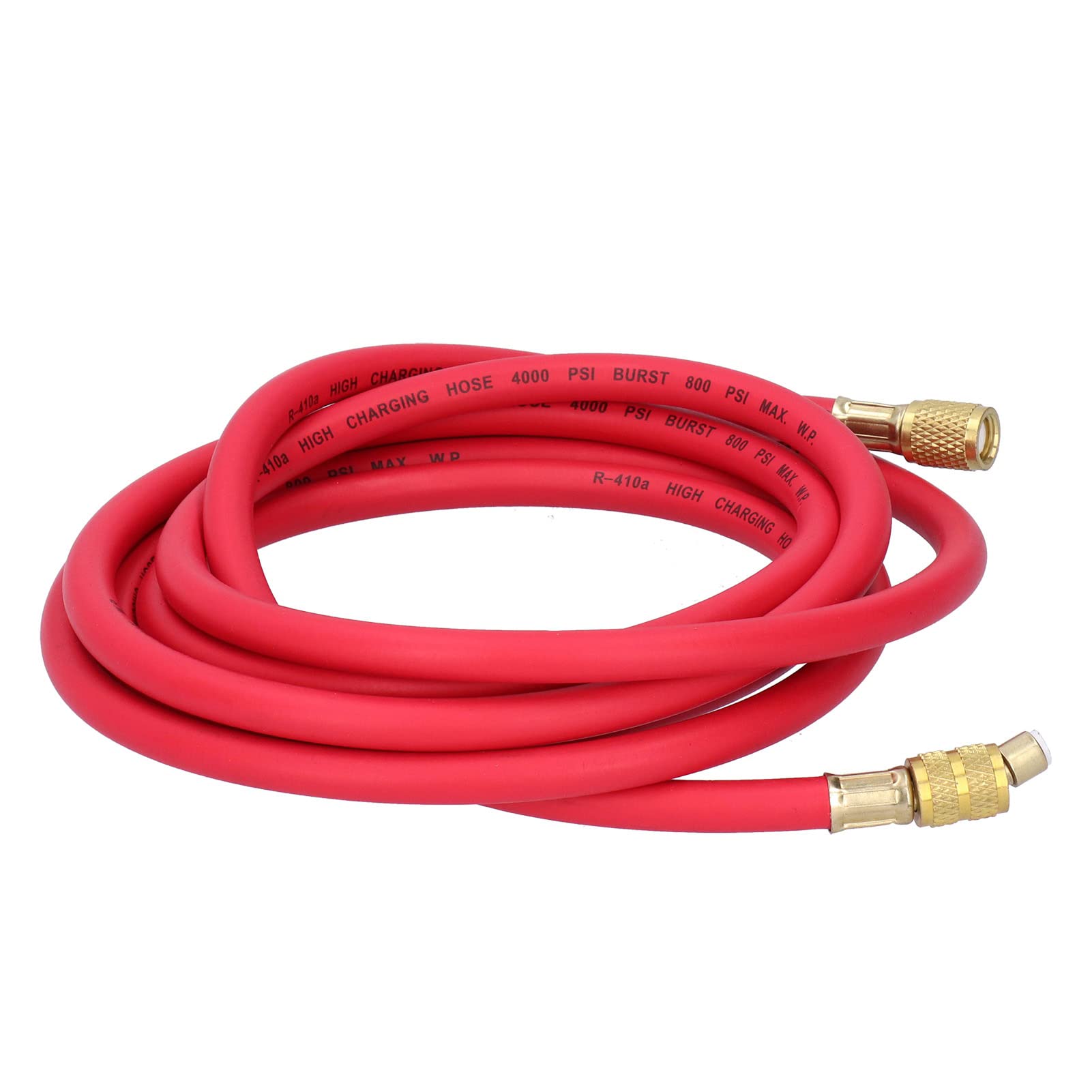 Manguera de Carga de Refrigerante, Tubo de Adición de Fluoruro, Herramienta de Reparación de Aire Acondicionado para Coche, Accesorios para Coche (3 Metros para R410, Sencillo)