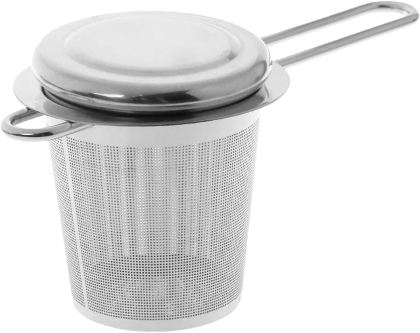 Tea Filters Reusable mesh Tea Maker Stainless Steel Filter Loose Leaf teapot Spice Filter (Color : Silver)