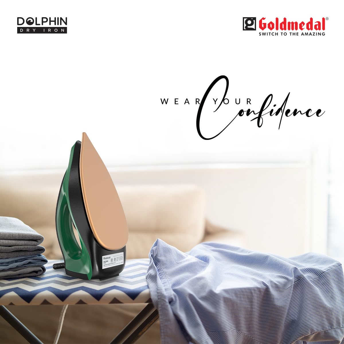 Goldmedal Dolphin Dry Iron - Fast & Easy Ironing -4 Goldmedal Dolphin Dry Iron - Fast & Easy Ironing -4