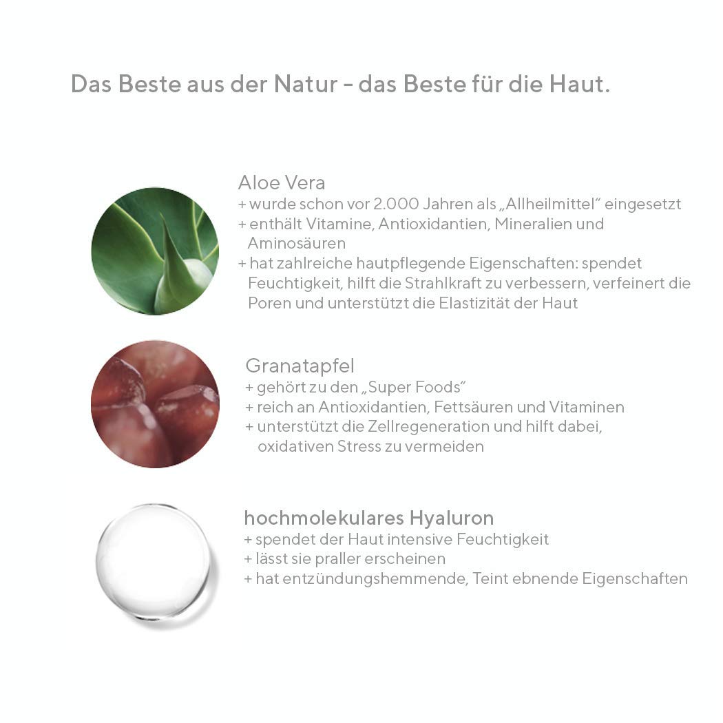 hyapur® - GREEN Fluid 30ml - Die leichte Feuchtigkeitspflege - zur Anti-Aging-Pflege mit Bio- Vegan- Natur- Kosmetik aus Berlin