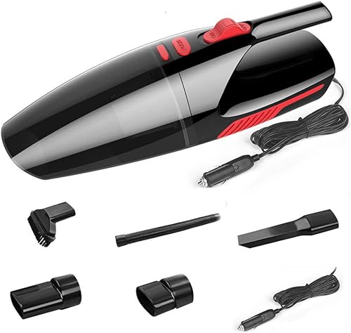 Aspiradora manual, aspiradora de alta potencia de 120 W, para limpieza rápida de automóviles, aspiradora de mano portátil para automóvil, solo para