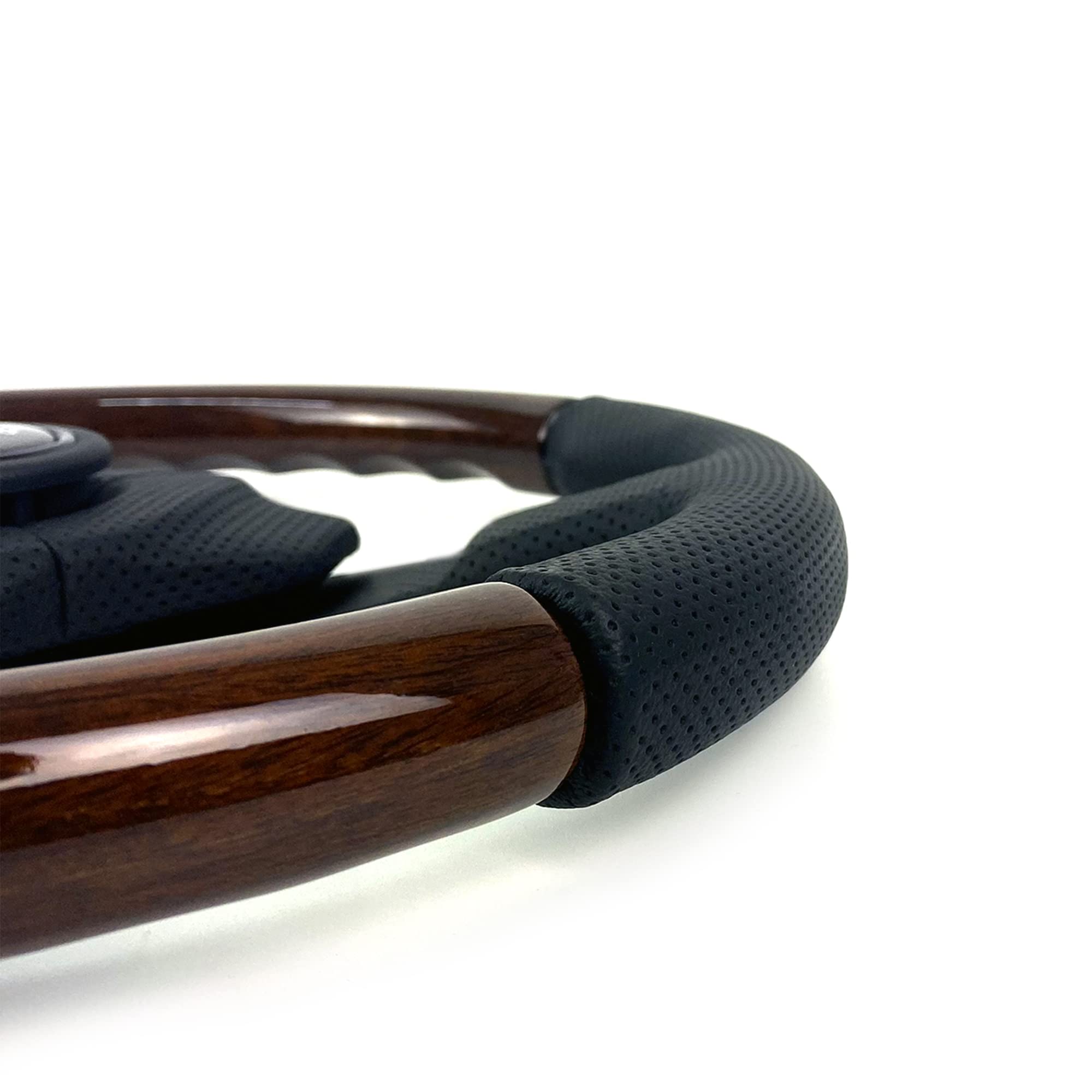 MOMO VDFIGHTER35W Dark Fighter Wood 35 Steering Wheel