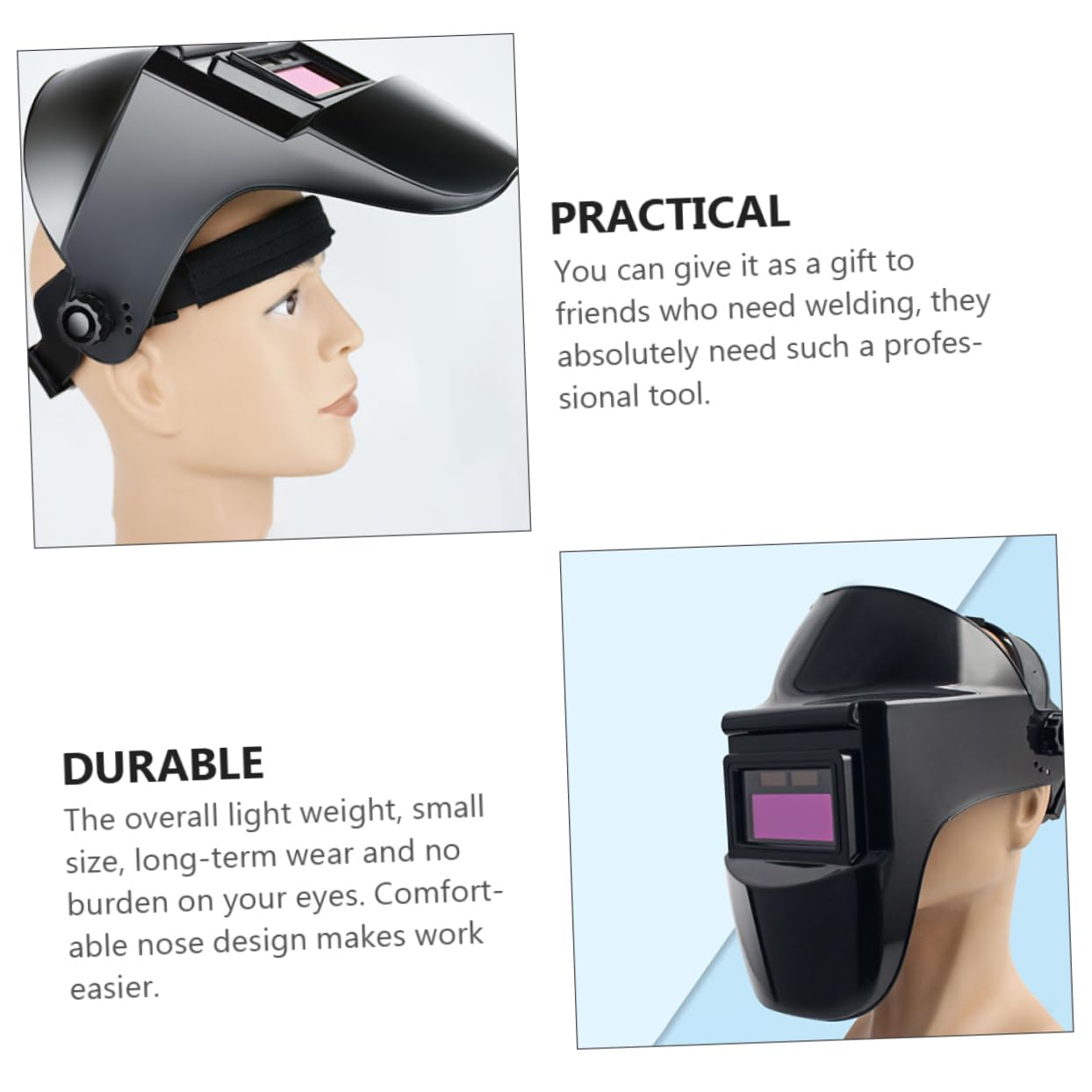 HOMSFOU 2ensembles Lunettes De Soudage à Teinte Variable Et pour Soudeurs avec Protections Supplémentaires pour Soudage à Argon Travaux De Bricolage