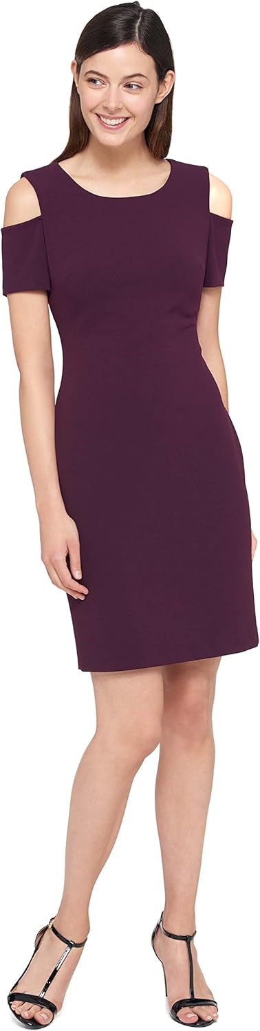 Tommy Hilfiger Womens Cold Shoulder Short Sleeve Dress - Image 2