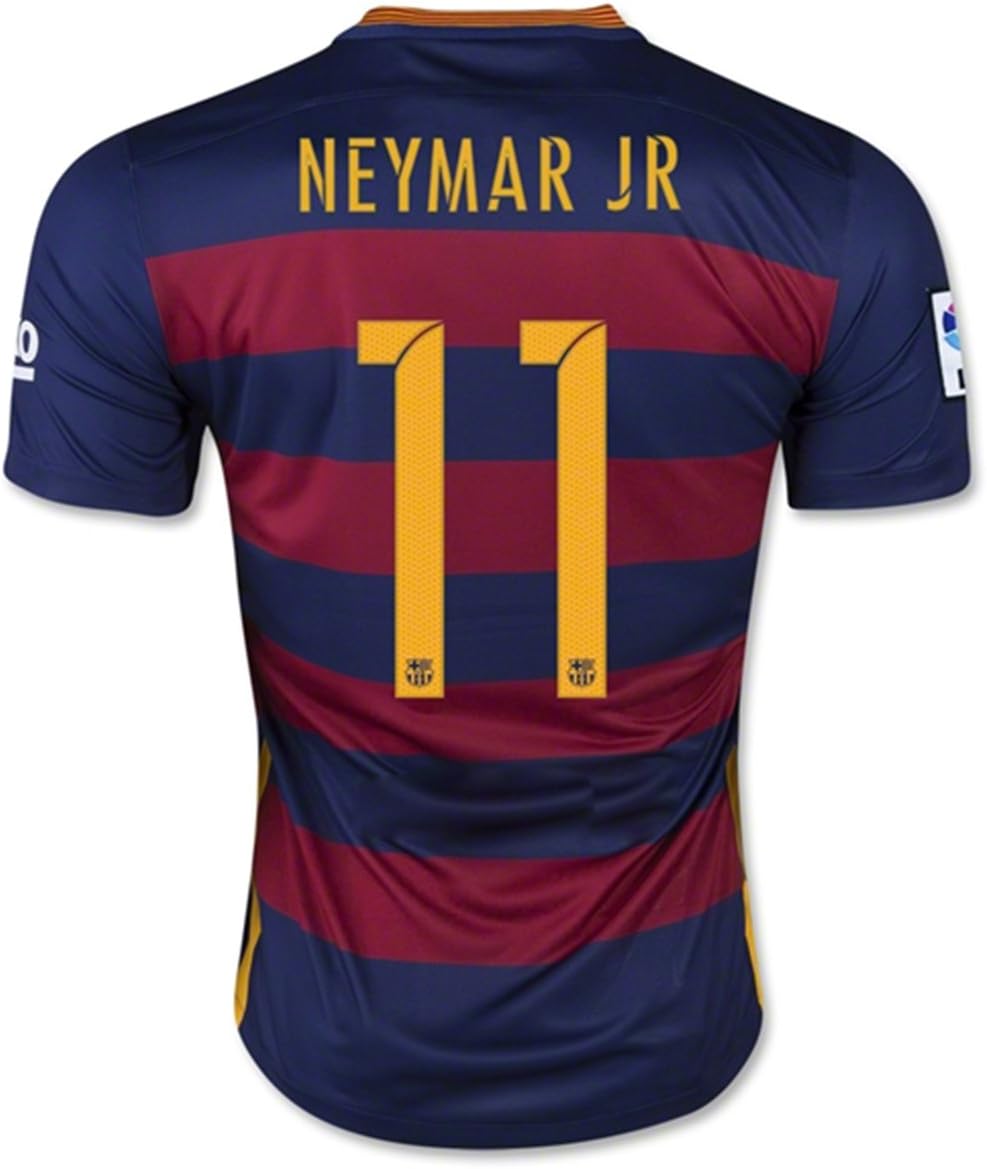 15-16 Barcelona Home 11 NEYMAR JR Customized Red&Blue men`s Soccer Jersey Shirt SIZE M