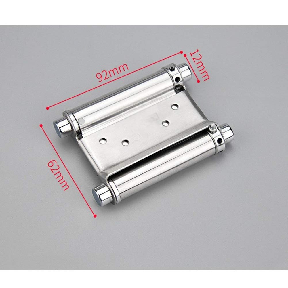 Bisagras del gabinete, resorte abierto doble bisagra de puerta libre bidireccional de acero inoxidable de 3/4/5 pulgada(3 inches)