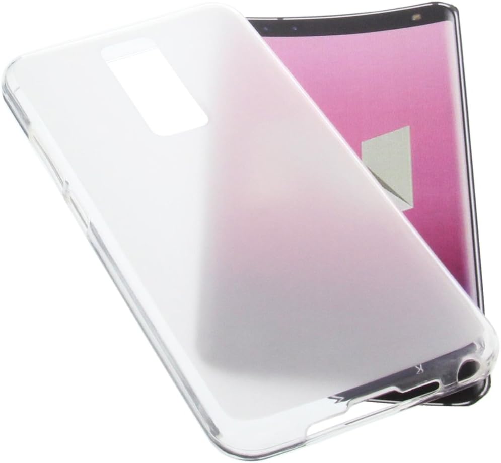 foto-kontor Funda Compatible con Leagoo S8 Protectora de Goma TPU para móvil Transparente Blanca