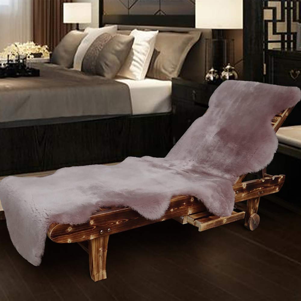 Tapis en Peau de Mouton SynthéTique，Faux Lambskin Rug Fur Sheepskin Style Rugs Peau de Mouton Laine Coussin Chaise Chambre Salon Baie VitréE Couverture, Peut êTre Personnalisé