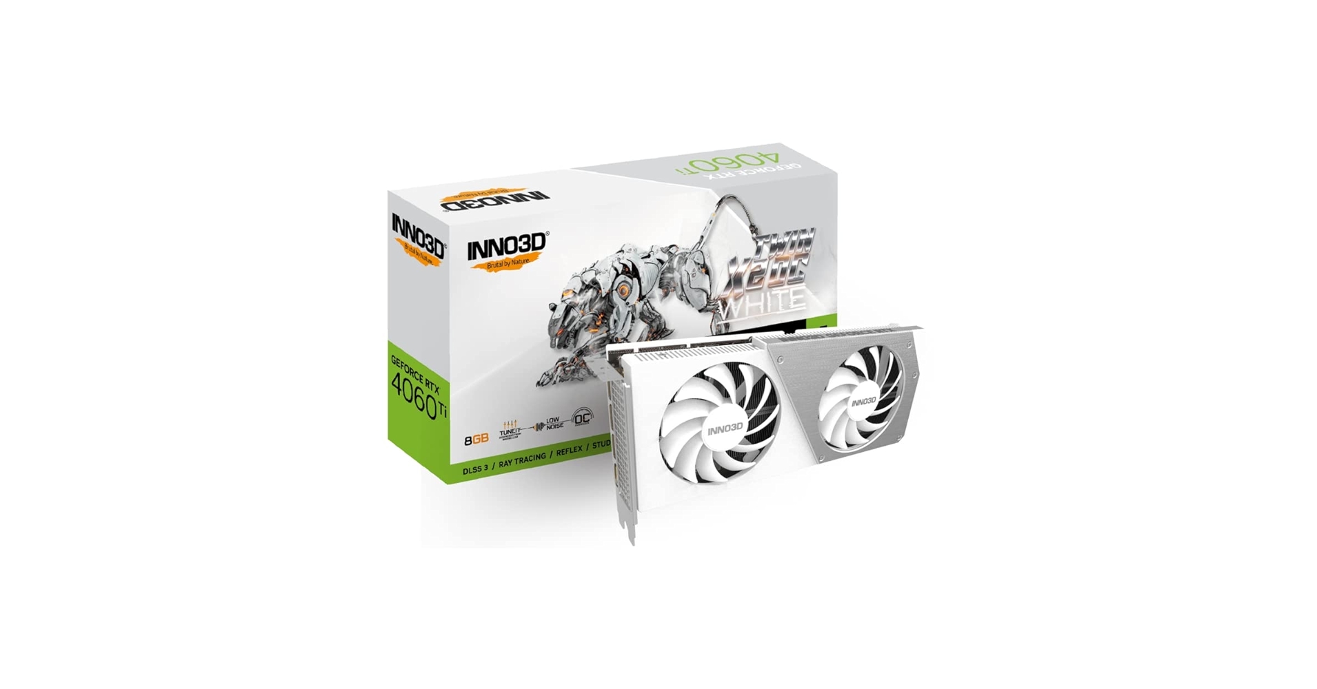 INNO3D Geforce RTX 4060 Ti 8 GB Twin X2 OC White Graphics