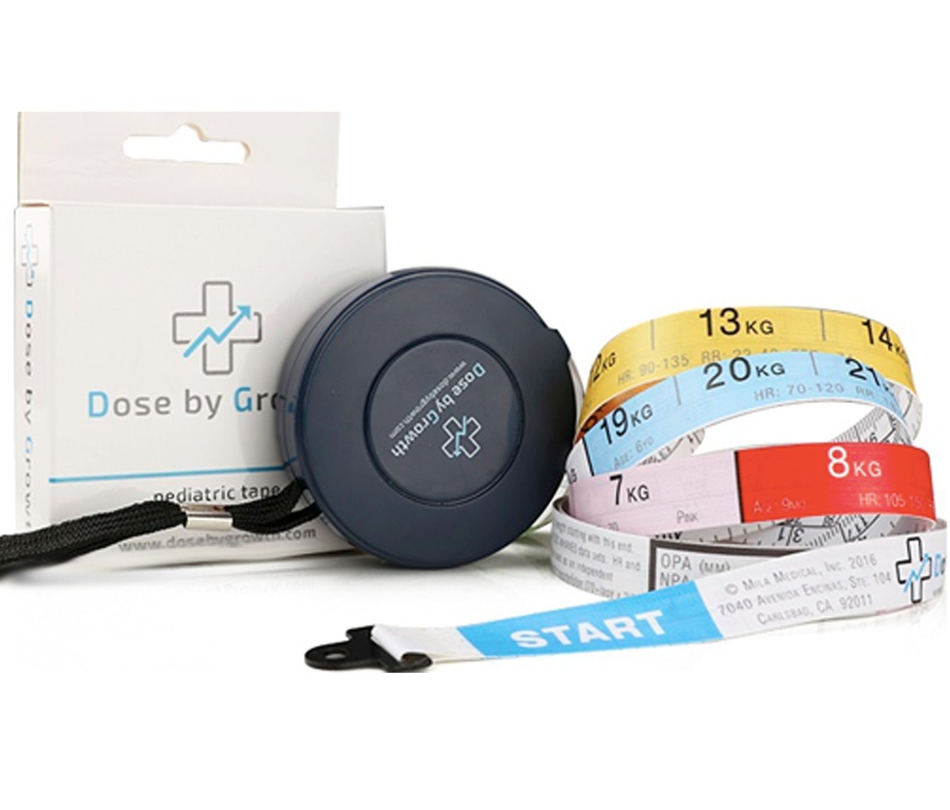 Dose by Growth Mini Retractable Pediatric Emergency Tape (Broselow