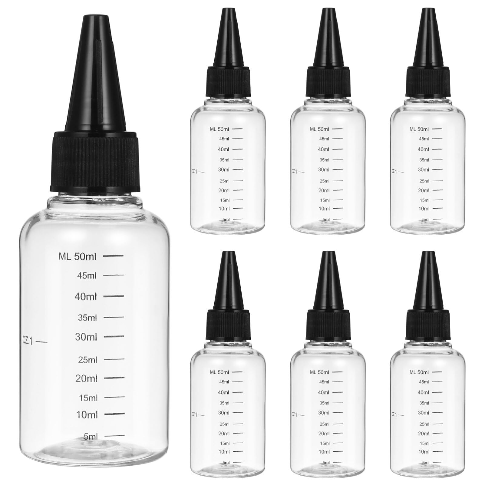 ULTECHNOVO 60Ml スケール付き透明スクイーズドロッパーボトル 10個セット 漏れ防止トラベルボトル アロマオイル・エッセンシャルオイル用 携帯便利