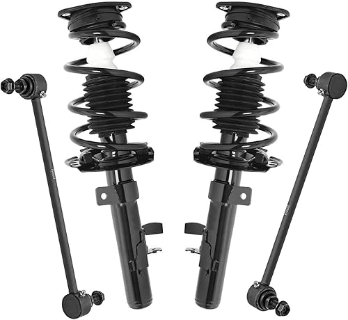 Miniatura 87 de Detroit Axle - Kit de puntales delanteros para Volvo C30 C70 S40 V50, 2 puntales muelle helicoidal 2 estabilizador, barra estabilizadora, enlaces