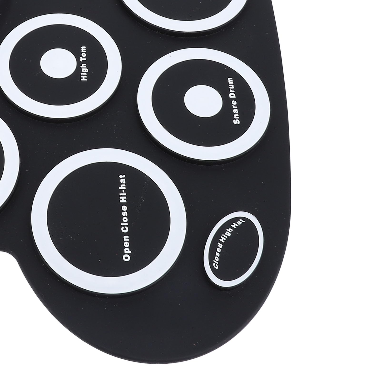Set de pads electrónicos para batería enrollables, kit de batería eléctrica inalámbrica recargable con altavoz integrado y doble pedal, tambor de práctica de silicona para
