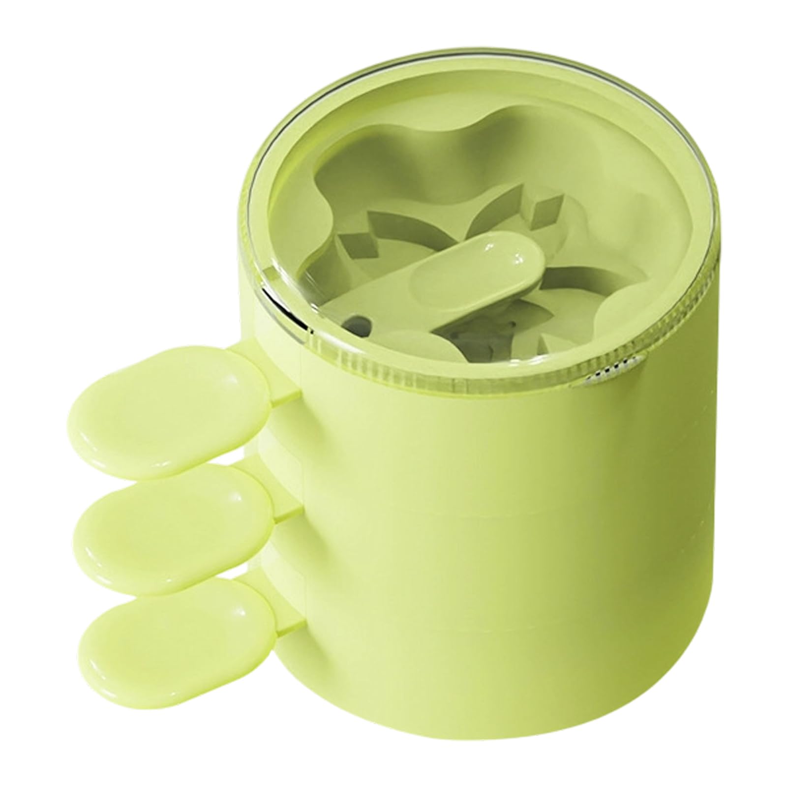 NMFLAB Flexible 3 Cavity Ice Cream Cone Molds Safe for Freezer and Dishwasher Popsicles Maker with Lid and Handle Food Grade Ice Milk Maker