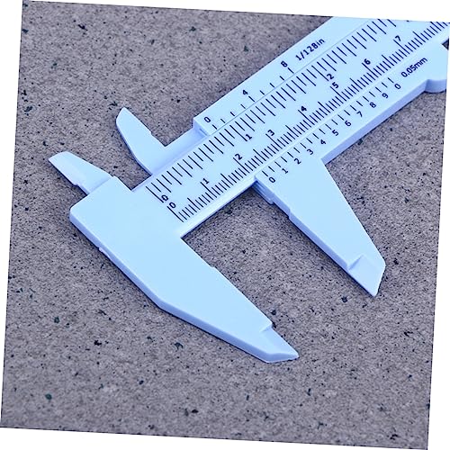 Calibrador mini plástico azul para medición precisa miniatura 4